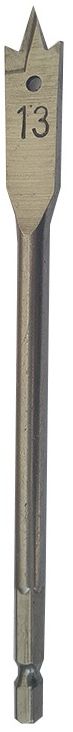 Quality wood drill bit with shouldered cutting spurs for a faster cleaner cut with better dust extraction.