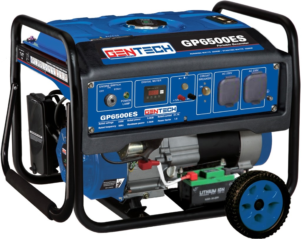 PLEASE NOTE: Clearance Stock - Limited Stock Available, first come first serve. Generator Electrical & Pull Start Gentech 4 Stroke 5500W 5.5kVa Matus