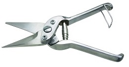 Stainless steel hoof shear.