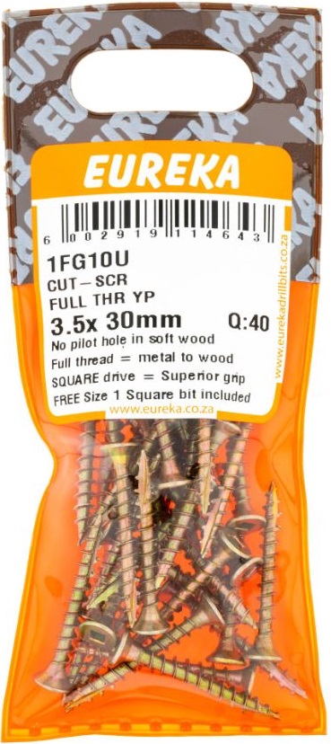 Cut-Screws full thread are ideal for joining metal to wood.