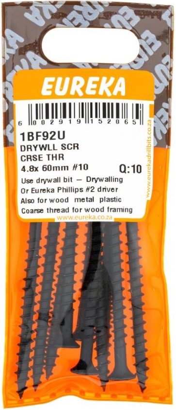 General purpose fastening into dry wall rhino board and ceiling boards.