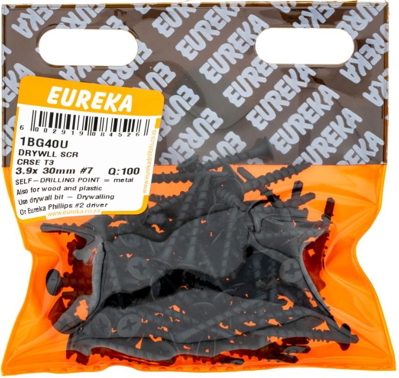 Used to attach drywall and ceiling board to thick metal structure (> 3mm thick steel).