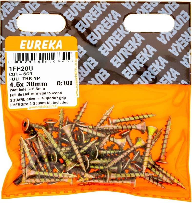 Cut-Screws full thread are ideal for joining metal to wood.