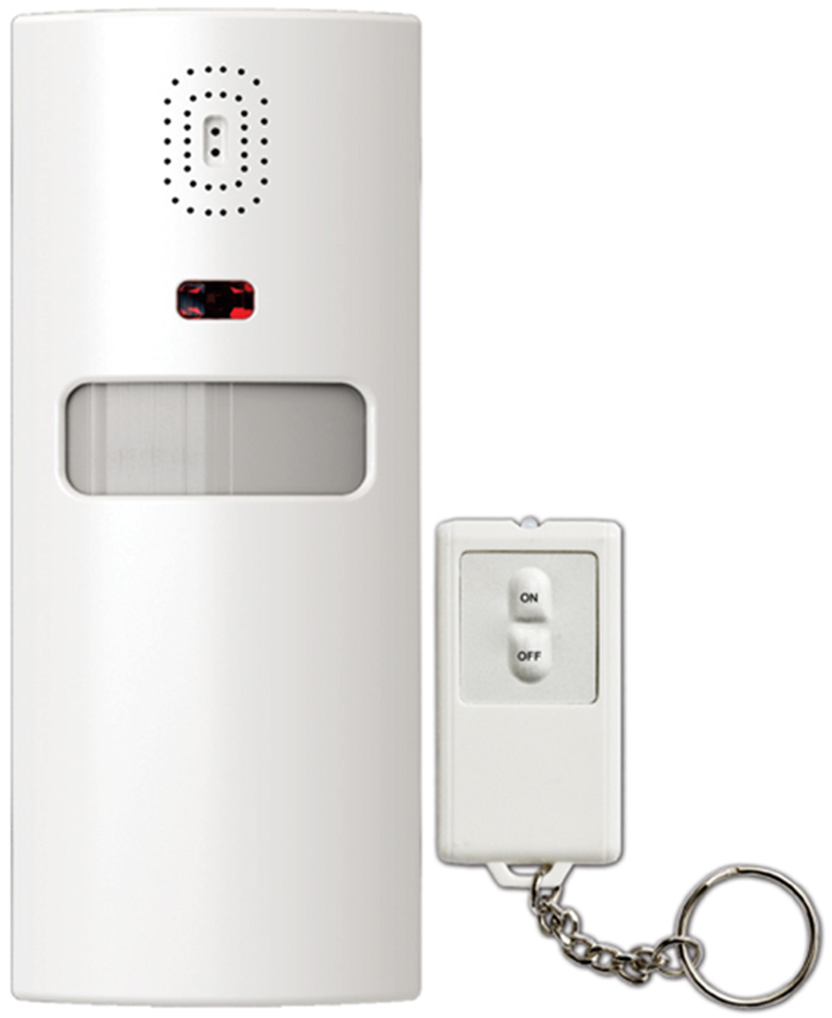 Smart home Wi-Fi PIR sensor with remote control. Content includes 1 PIR & 1 remote control.