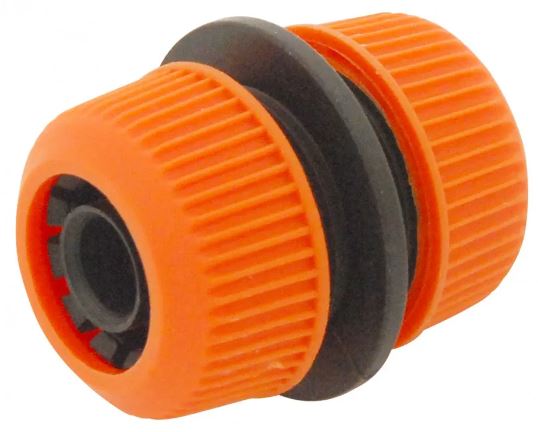 Used for repairing and joining garden hoses.