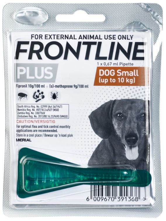 Frontline Plus is a topical medication for the treatment & prevention of ticks and fleas infestations on dogs and puppies from 8 weeks of age. It also controls Flea Allergy Dermatitis and biting lice. Frontline Plus effectively kills fleas by breaks their