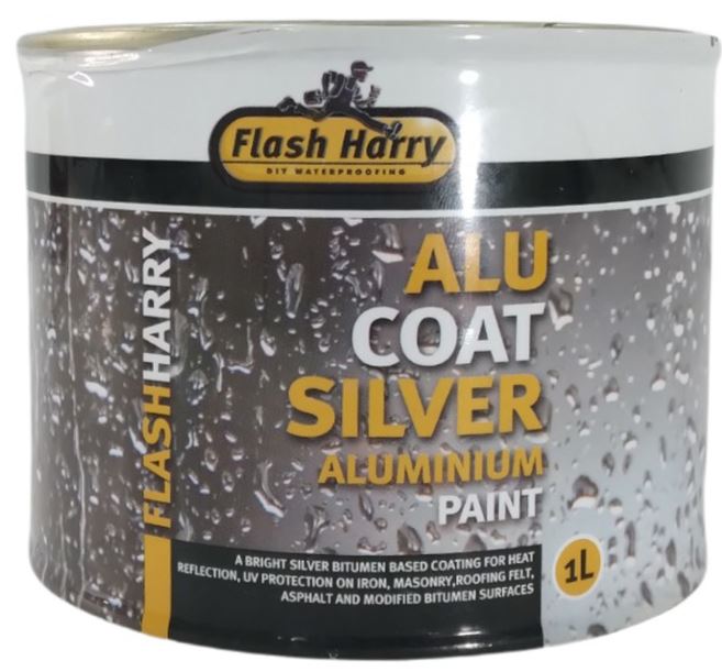 Offers several advantages over conventional bituminous aluminum paints. Its extreme brilliance, allows maximum U.V and heat reflection giving increased service life to the substrate. Alu-Coat Silvers high flash point (high boiling point solvents) which boil between 1800  2000 c increase coverage by preventing the product drying out on the roller during application.Coverage: 1L  6 square meters, 5L  30 square meters, 25L  150 square meters.