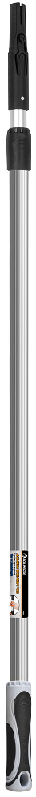 Xtender Euro. 1.1m to 2m in length. 2 sections with twist lock adjustment. Simple and lightweight aluminum with durable plastic twist locking adjustment for easy extension up to 2.0 meters. European style.