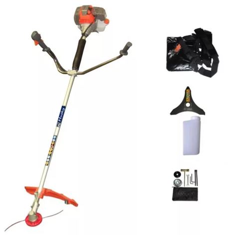 The Husky Pro 55A-HD Brush cutter is one of biggest seller for a very good reasons. It's tough, lean and very effective. The thoughtful design means that you can tame scrub and brush with genuine ease or maintain your garden or plot of land without fuss. Husky Brush Cutter 51.7cc / 1.75 kW / 6500 rpm / 2 hp / Straight Shaft Brush Cutter with Harness, Aluminium Head, 3-Tooth Blade, Toolkit and Mixing Bottle. Displacement cc: 51.7 cc, 1.75 kW / 6500 rpm / 2 HP. Carburettor: Diaphragm -Type. Maximum Speed Gear Shaft: 7000 / 9000 rpm. Idle Speed (r/min): 2800 (± 150 rpm). Vibration values at each handle (m/s²): 7.5. Sound pressure values (dB(A)): 105. Sound power values (dB(A)): 120. Free Accessories Include: Harness. Aluminium Head. 3-Tooth Blade. Toolkit. Mixing bottle.