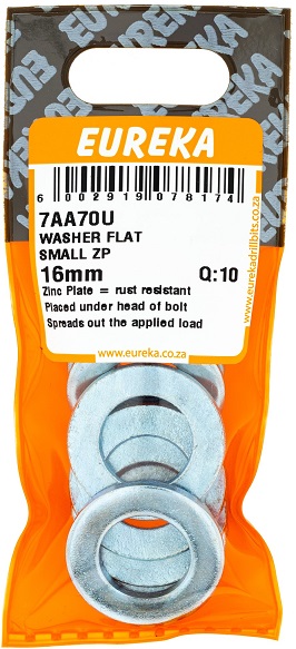 Flat Washer Eureka Small 7AA70U 16mm QTY10