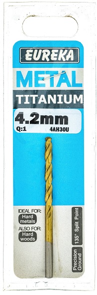 Drill Bit Eureka Titan Gold 4.2mm