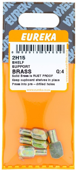 Support Eureka Shelf Brass 2H15 QTY4