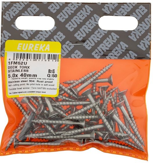 Deck Torx Stainless 5.0X40mm Q:50