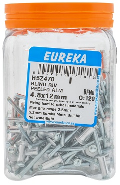 Blind Riv Peeled Alm 4.8X12mm Q:120
