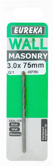 Drill Bit Eureka Masonary 3mmx75mm
