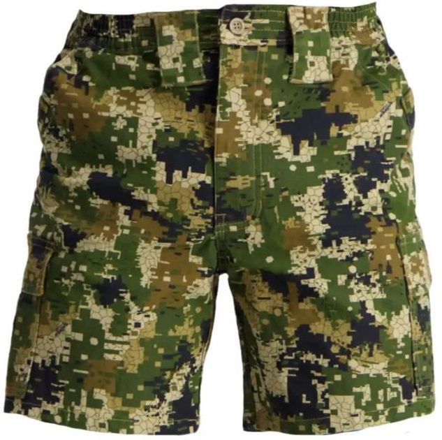 Thorn Tough Canvas Fabric with FLEX technology for enhanced durability and movement. Multi-functional cargo side pockets with knife storage binding. Semi-elastic waist, YKK zip, and wider belt loops for tactical gear. Enzyme-washed, preshrunk, and soft for long-lasting comfort. Pixelate camo design for a tactical, outdoor-ready look.