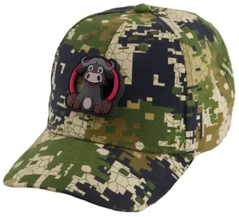Buffy Peak Cap with removable patch  Pixelate