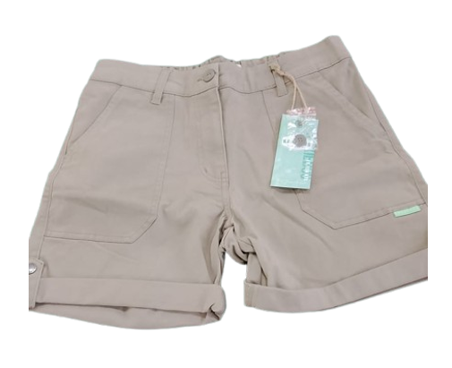 Short Ladies Half Elastic Walkshort Chocolate S Kakiebos
