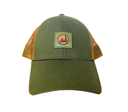 Cap Mesh Baseball Trucker 6 Panel Olive Kakiebos