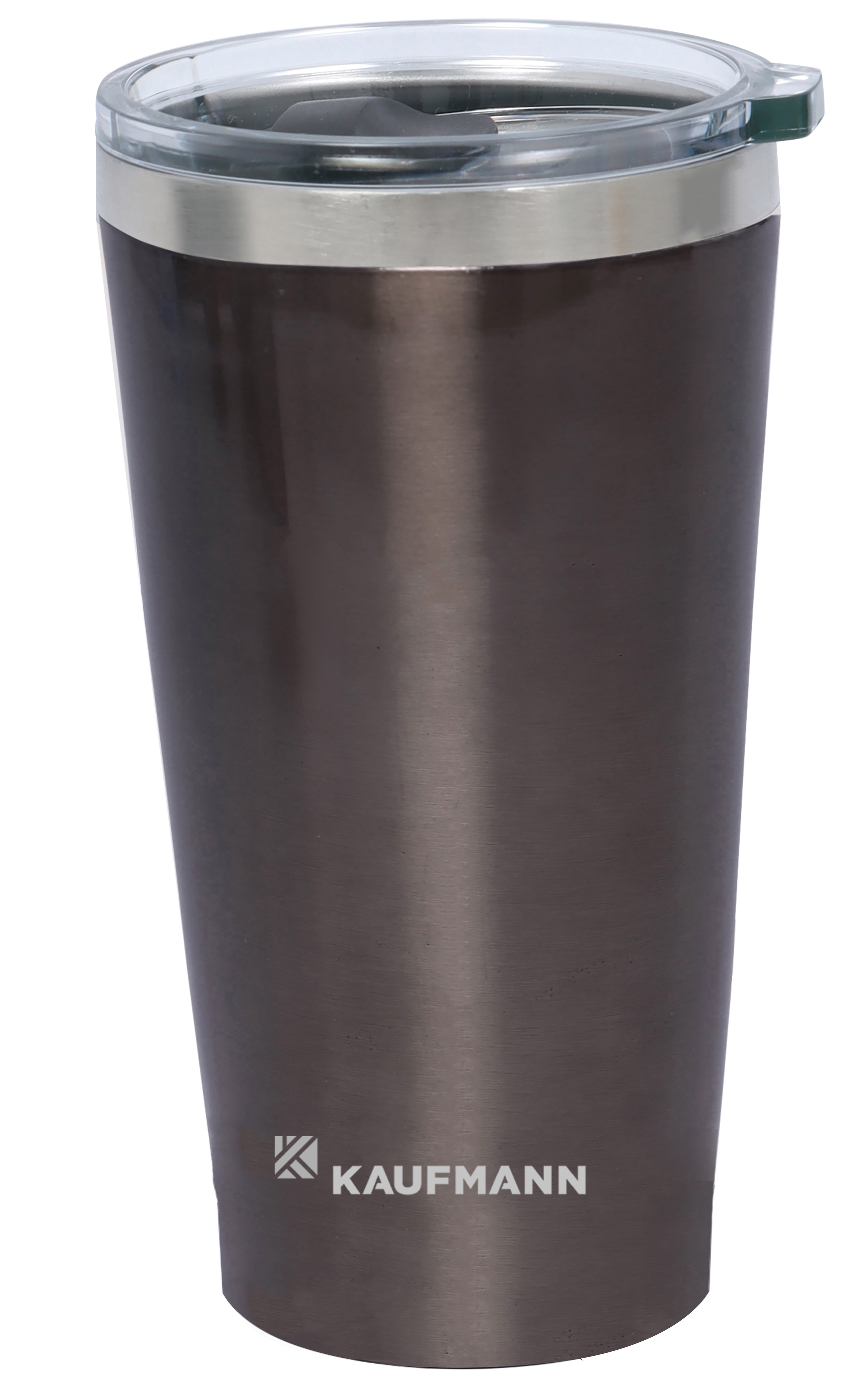 The Kaufmann Outdoor Grey Double-Walled Tumbler (450ml) is the ideal companion for your outdoor adventures, daily commute, or relaxing at home. This tumbler is constructed from high-quality stainless steel with a sleek charcoal finish, ensuring durability and rust resistance. The double-walled insulation maintains your beverage s temperature, keeping drinks hot for 3-5 hours and cold for 5-7 hours, depending on the environment. The visual transparent lid with a push cap ensures no leakage and allows for simple operation. FEATURES AND BENEFITS: Durable Stainless Steel: High-quality, rust-resistant, and BPA-free material. Double-Walled Insulation: Keeps beverages hot for 3-5 hours and cold for 5-7 hours. Charcoal Colour: Stylish and suitable for outdoor activities. Car-Friendly: Fits standard car cup holders. Leak-Proof Lid: Visual transparent lid with push cap for easy drinking. Simple Operation.