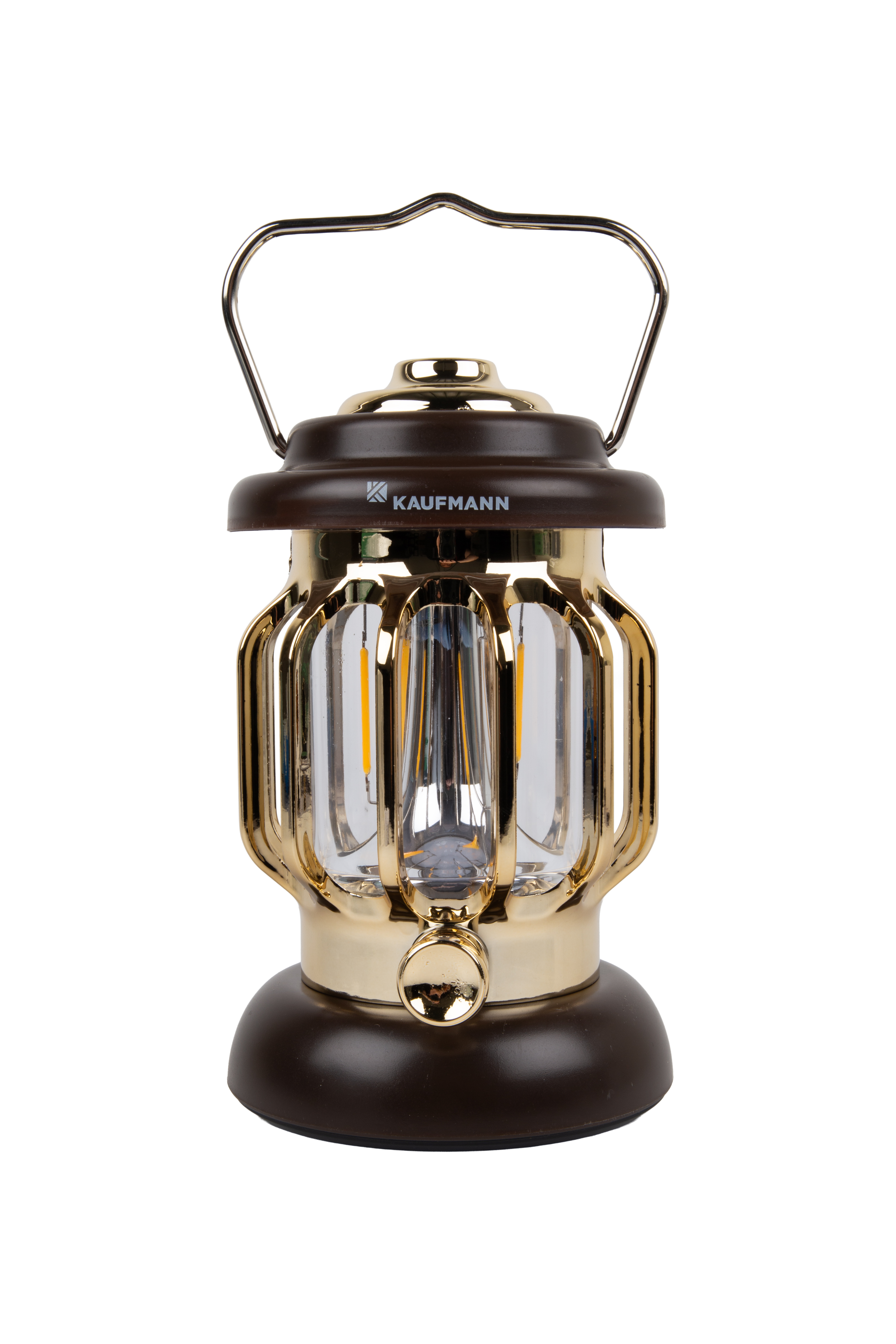 The Kaufmann Outdoor Small Rechargeable Lantern combines functionality and style, making it a must-have for various outdoor environments such as campsites, patios, and lawns. This vintage camping light offers adjustable brightness to tailor to your individual needs, providing comfortable lighting in a variety of scenes. Equipped with a hanging handle, this portable lantern is suitable for tents, fireplaces, and more, adding convenience to your outdoor activities. FEATURES AND BENEFITS: Versatile Use: Ideal for campsites, patios, lawns, and more. Adjustable Brightness: Tailors lighting to individual needs with a dimmer feature. Hanging Handle: Easy to hang in tents, fireplaces, and other outdoor settings. Stylish Design: Enhances outdoor decor while providing illumination. ** Rechargeable Battery: Built-in 1200mAh battery ensures long-lasting use. Convenient Size: Compact and portable for easy transport and storage.