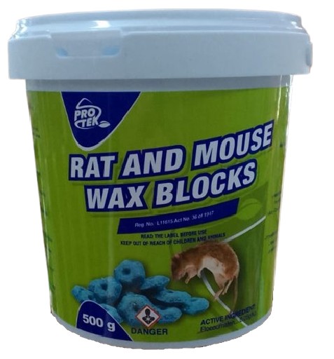 For use in homes, on farms, and in industrial premises. Effective against rats and mice, including those resistant to other anticoagulant rodenticides.