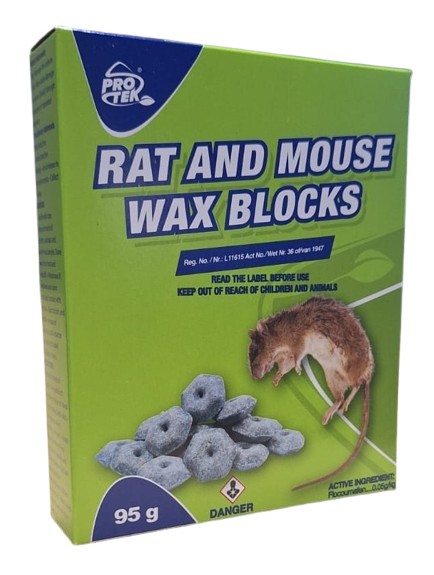 For use in homes, on farms, and in industrial premises. Effective against rats and mice, including those resistant to other anticoagulant rodenticides.