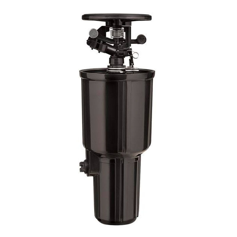 The pulse xl pop up has a coverage of up to 13.7meter radius. Full or part circle with adjustable spray pattern. pop up height 7.62cm. dual 19mm and 12mm threaded bottom inlet. 12mm threaded side inlet. Extra nozzles included for high or low pressure irrig