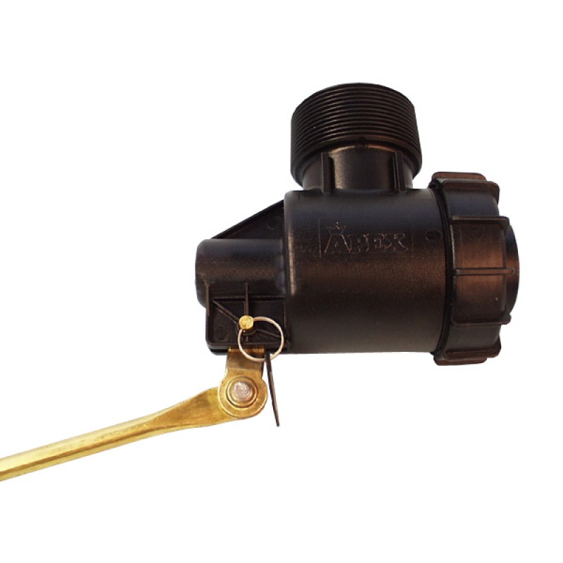 Apex water tank and reservoir valve. High volume flow valve for reservoirs and large header tanks. Dezincification resistant brass lever. Float arm is fully adjustable. Fully serviceable,