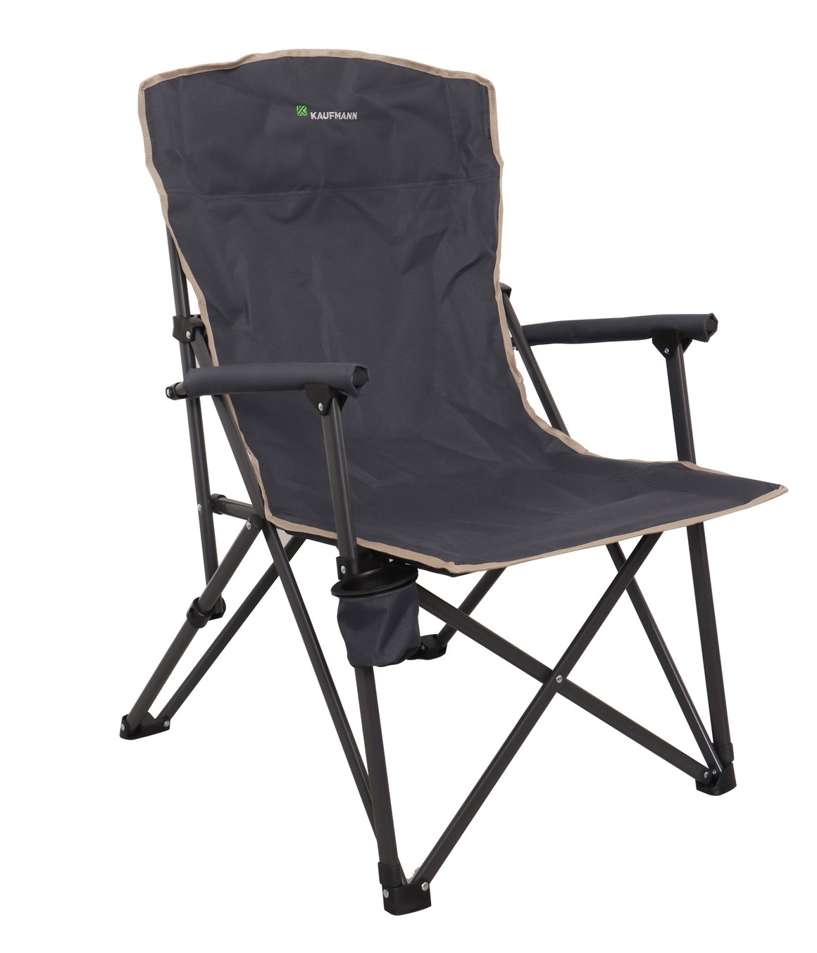 Experience reliable seating wherever your adventures take you with our Hard Arm Camping Chair. Designed for durability and comfort and this chair provides a sturdy and supportive seating option for all your outdoor activities. High Back: Provides stable support and comfort. Durable Construction: Heavy duty steel frame and 600D padded fabric. High Weight Capacity: Supports up to 150kg. Easy Setup: No assembly required; simply unfold. Compact Storage: Folds into a compact size for easy storage. Portable: Lightweight design with a durable shoulder bag. Versatile Use: Ideal for camping, fishing, beach trips, and more. Extra Comfort: Padded armrests and high back support. Convenient Cup holder included. Warranty: Comes with a 1 year warranty. SPECIFICATIONS: Open Size: 61cm (Length) x 72cm (Width) x 96cm (Height) Frame: 25 x 16 x 0.8mm steel tube frame with powder coating Fabric.