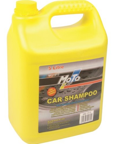 Moto-Quip51L Car Shampoo cleans and shines your vehicle, leaving a streak-free, polished finish.