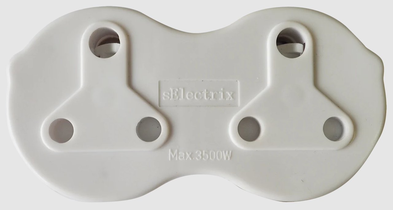 The multi adaptor is a dual-outlet adapter designed to provide convenient power distribution from a single socket. It features two 3-pin plug ports, each rated to handle up to 15 amps at 250V AC, allowing multiple devices to be powered safely and efficiently at the same time. Built for reliable performance, this adaptor is ideal for both home and professional electrical applications.