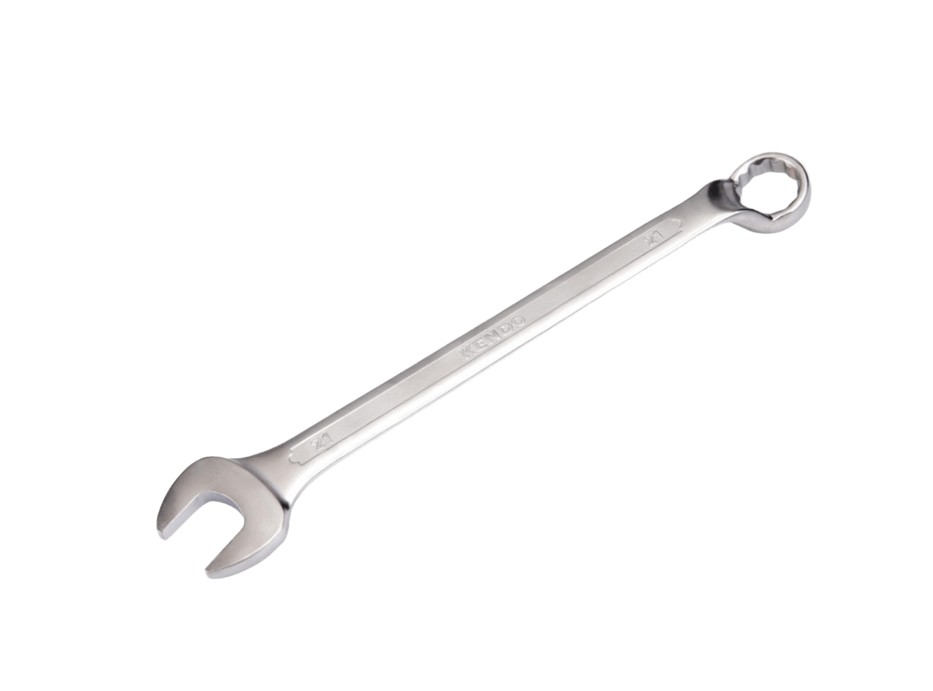 This tool is crafted from high-quality forged Chrome Vanadium (Cr-V) steel and features a 15° offset in line with DIN standards for precise and effective use. The satin chrome plating protects against corrosion, ensuring durability and long-lasting performance.