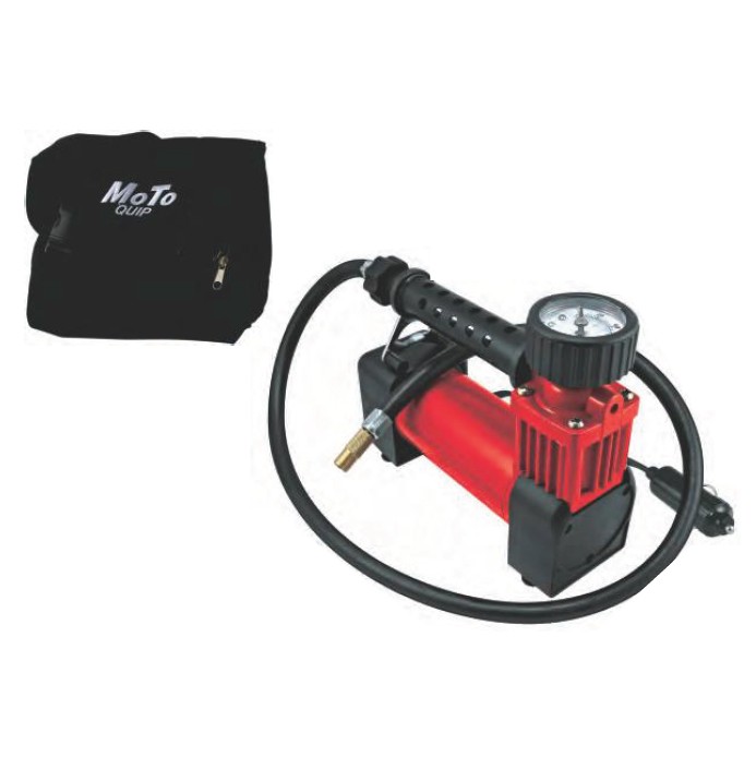 A 26 liters/min compressor that conveniently powers up by plugging into your vehicle's 12V DC socket.