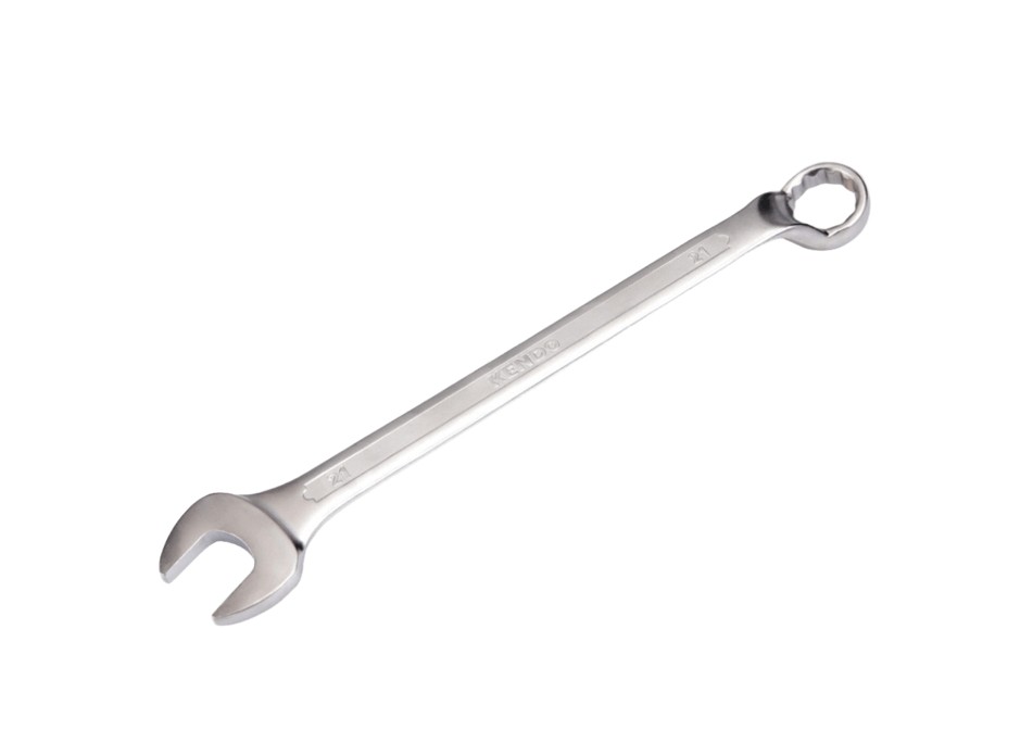This tool is crafted from high-quality forged Chrome Vanadium (Cr-V) steel and features a 15° offset in line with DIN standards for precise and effective use. The satin chrome plating protects against corrosion, ensuring durability and long-lasting performance.