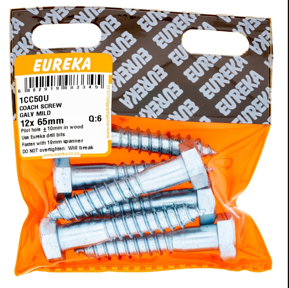 Coach screws, also known as lag screws, are heavy-duty fasteners designed for securing large, heavy objects to wood or masonry.They feature a hexagonal head for easy turning with a wrench or socket, and a thick, coarse threaded shank for strong holding power.Made from high-quality steel and galvanized for corrosion resistance, coach screws are ideal for outdoor applications such as fastening timber beams, posts, and heavy-duty hardware.