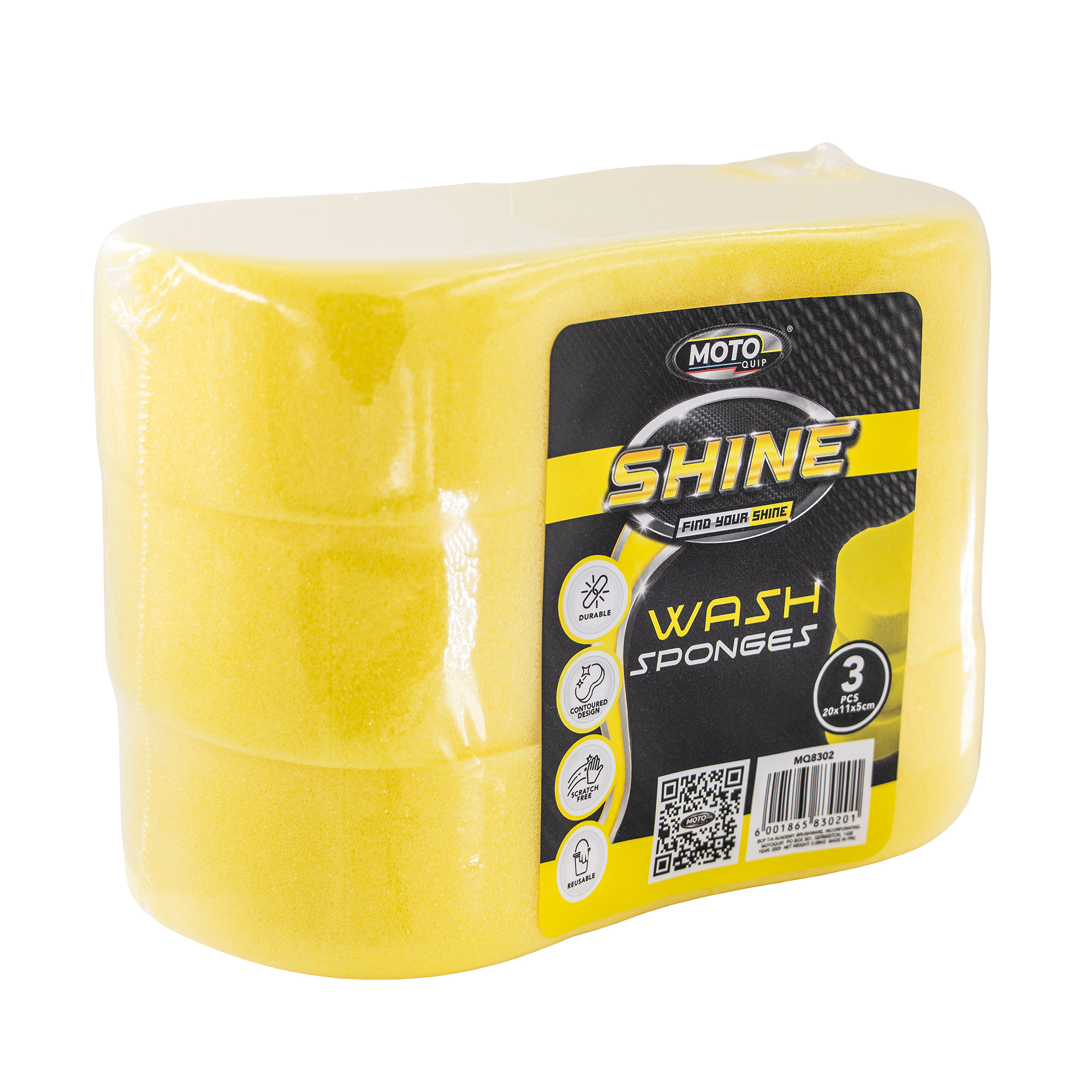 A convenient 3-pack of jumbo wash sponges, offering excellent sudsing and superior ability to lift away dirt.