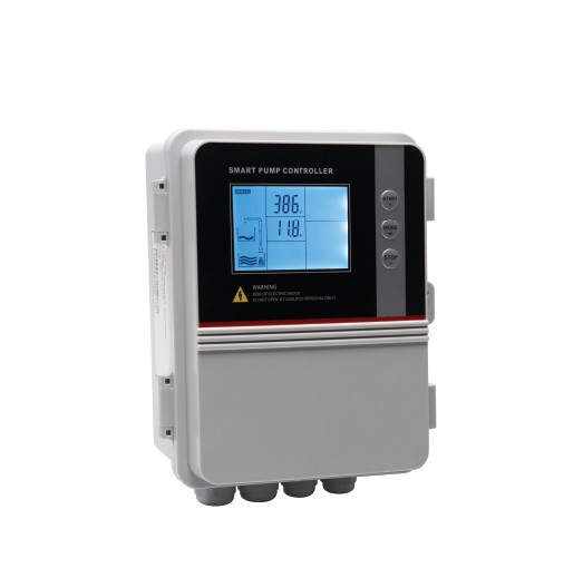 The device is designed to control and protect a general pump by managing its operation. It can automatically start and stop the pump using input from a water level sensor, a float switch, or a pressure switch, ensuring efficient and safe pump performance.