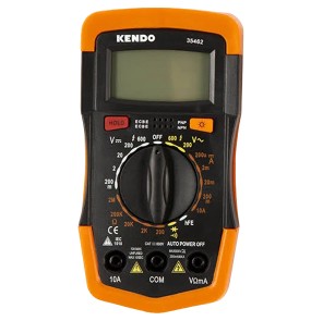 The Kendo Multi Voltage/Amperage Tester is a reliable and versatile tool designed for quick and accurate electrical diagnostics, suitable for both professional electricians and DIY users. It enables safe testing of voltage and amperage across a wide range of applications, ensuring efficient troubleshooting and maintenance of electrical systems, while its compact design, durable construction, and ease of use make it an essential addition to any toolkit.