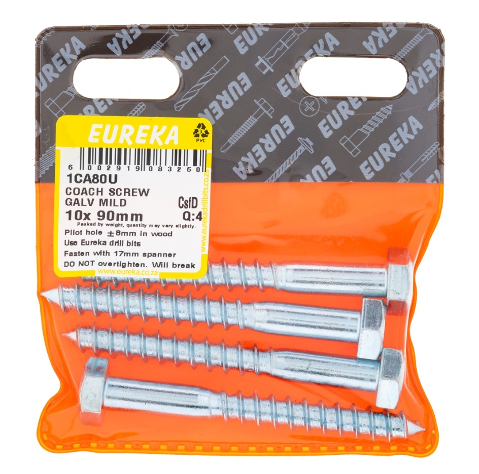 Coach screws, also known as lag screws, are heavy-duty fasteners designed for securing large, heavy objects to wood or masonry.They feature a hexagonal head for easy turning with a wrench or socket, and a thick, coarse threaded shank for strong holding power.Made from high-quality steel and galvanized for corrosion resistance, coach screws are ideal for outdoor applications such as fastening timber beams, posts, and heavy-duty hardware.
