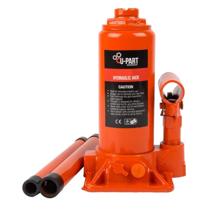 Easy And Simple To Use; And Suitable For A Wide Range Of Applications .Jack Can Be Operated Vertically .Steel Lifting Saddle Engineered To Hold Load Securely . Adjusts To Accommodate Desired Work Height . Built In Overload Valve . Heat Treated Critical Str