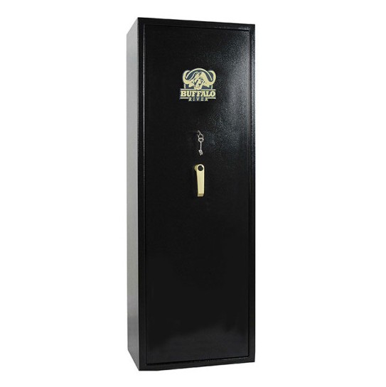 The Buffalo River Silver Series 7 Gun Safe is a robust and secure storage solution designed to accommodate up to seven firearms. Constructed with a 3 mm thick steel body and a reinforced 6 mm door, it offers enhanced protection against unauthorized access and tampering. The sleek black finish provides a clean, professional look, while the interior is designed to keep firearms organized and protected. Ideal for both home and professional use, this safe combines durability, security, and practical storage in one reliable unit.