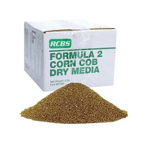 The RCBS Formula 2 Corn Cob Dry Media is a widely used and highly effective solution for cleaning and polishing cartridge cases during the reloading process. Made from natural corncob material, it is designed to remove dirt, debris, and tarnish from the exterior of cases, leaving them clean, polished, and ready for reuse. Its gentle, non-abrasive composition ensures thorough cleaning without causing damage or excessive wear, while effectively eliminating carbon buildup, oxidation, and other surface residues to restore the cases original appearance.