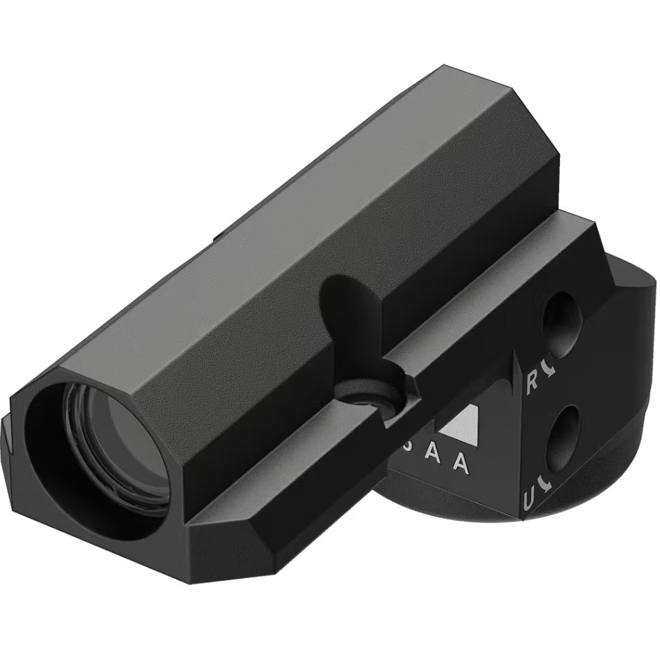 The DeltaPoint Micro red dot sight by Leupold was designed specifically for concealed carry applications and is perfectly suited for use on smaller-framed handguns. The DeltaPoint Micro mounts directly to the rear sight dovetail, and sits at the same height as the factory iron sights. The reticle aligns with the front sight, which in turn increases target acquisition and enhances accuracy. This feature also allows the DeltaPoint Micro to be used as a ghost ring sight should the battery die.