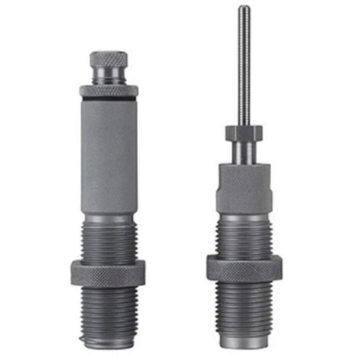 The Hornady 6.5 Creedmoor Custom Grade 2-Die Set gives you total control over neck tension when resizing your cases. These dies feature the ability to use interchangeable, self-centering neck size bushings (sold seperately) that eliminate the chance of over sizing your case necks and overworking the brass. Extremely tight tolerances at the press translate into tighter groups down at the range.