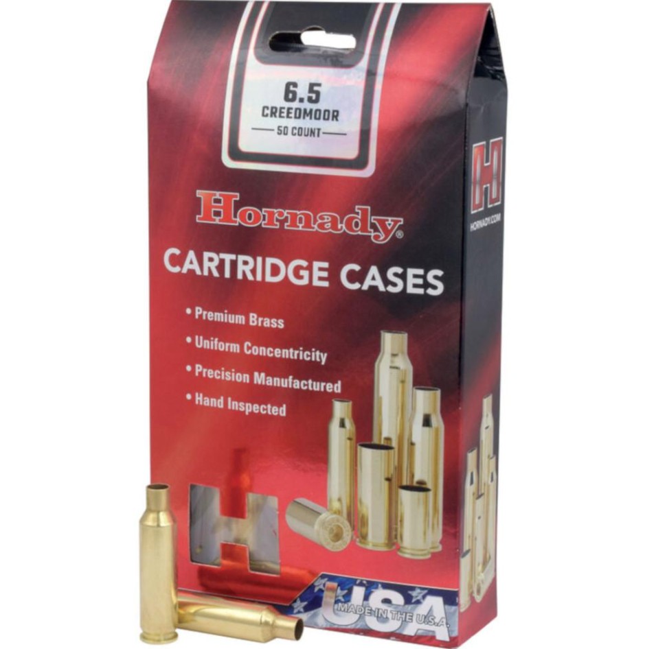 Hornady 6.5 Creedmoor reloading brass cases are manufactured with the same precision, attention to detail, and commitment to perfection that has made Hornady a global leader in bullet production. After chamfering and deburring, each case is individually hand-inspected to ensure it meets the high standards required by hunters and shooters. The brass is also measured for consistent wall concentricity and undergoes pressure calibration testing to ensure uniform expansion during firing. This dedication to quality promotes proper bullet seating in both the case and the chamber, while maintaining consistent powder charges and pressures, resulting in optimal velocities and highly repeatable accuracy.