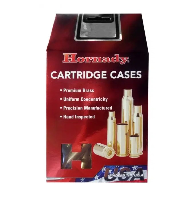 At Hornady�, brass is considered the foundation for what may be the most memorable shot of a shooter�s lifetime. Extra time and care are put into producing smaller batches of cases that meet strict quality standards. These cases provide excellent uniformity in wall thickness, weight, and internal capacity, along with consistently tight wall concentricity. Each case is also subjected to pressure calibration testing to ensure uniform expansion during firing. This level of precision helps ensure proper bullet seating in both the case and the chamber, while also contributing to consistent powder charges and pressures for reliable performance.