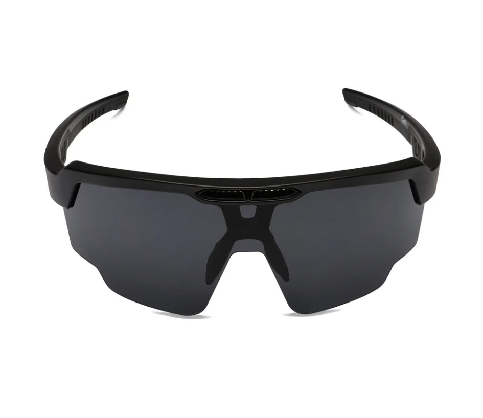 The Nickel Trim Matt Black Raptor sunglasses feature a stylish and sporty wraparound design that combines durability with a modern finish. Built with a lightweight frame in a matte black colour and accented with subtle nickel trim details, they offer both strength and a refined aesthetic. The wraparound structure provides a secure and comfortable fit, while the lenses are designed to reduce glare and enhance visibility in bright outdoor conditions. Ideal for everyday wear and active use, these sunglasses deliver a balance of performance, comfort, and contemporary style.