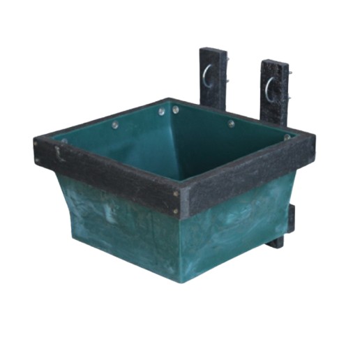 Capacity 18kg The small feeding trough is designed for efficient livestock feeding and watering applications. It features a 20 mm inlet and a 20 mm outlet for reliable water flow and drainage, and it comes complete with a 15 mm float valve included for automatic water