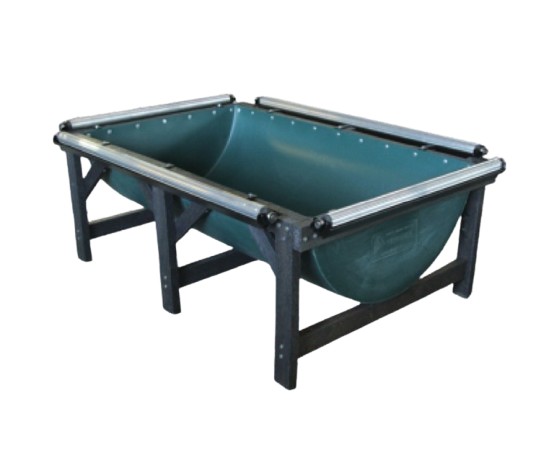 Capacity 350kg Height 600mm The Game Dip Trough 1.5M L is a durable feeding and dipping trough designed for livestock and game animals. With a length of 1.5 metres, it provides a practical and reliable solution for feeding or administering dip treatments while offering sufficient